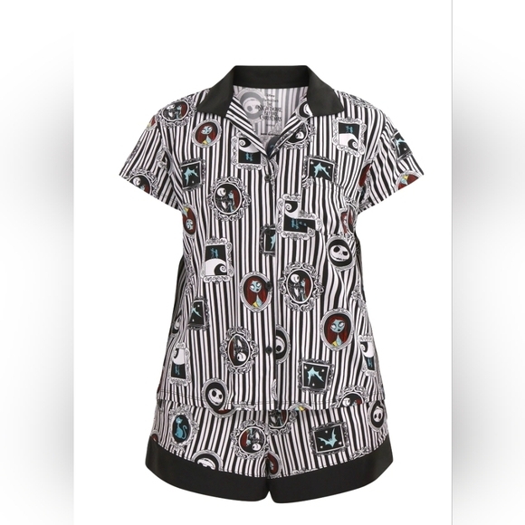 Disney Other - Disney Nightmare Before Christmas Pajama Short Set NWT Jack Sally L